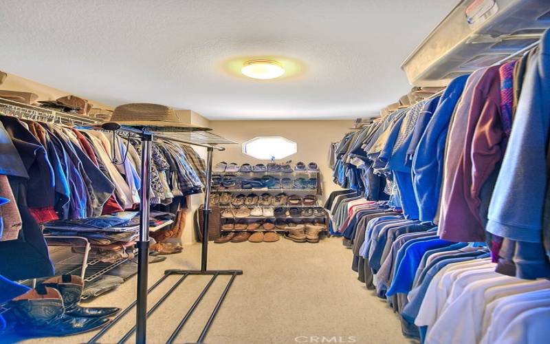 Master suite closet.