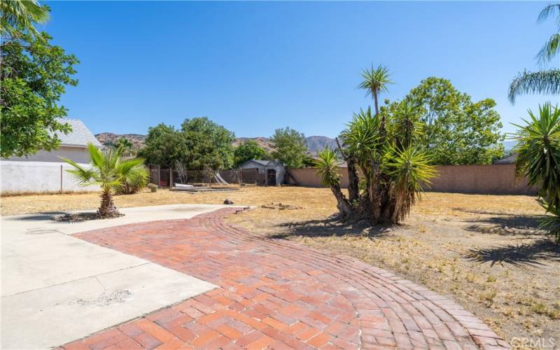 Backyard with patio