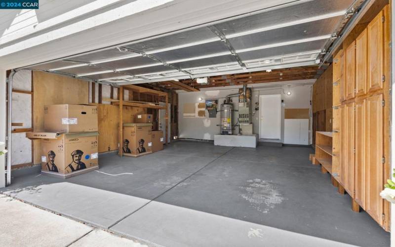 Extra large garage with storage