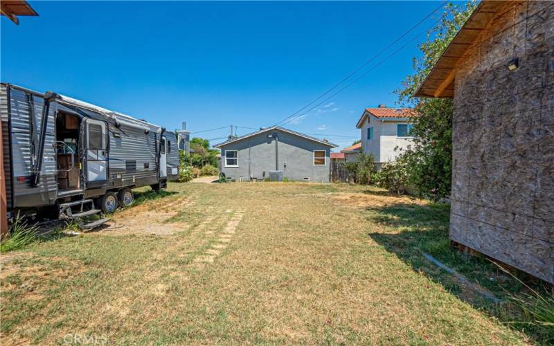 Rear view of House and Yard