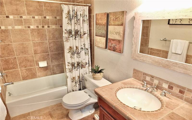 Custom tile guest bathroom