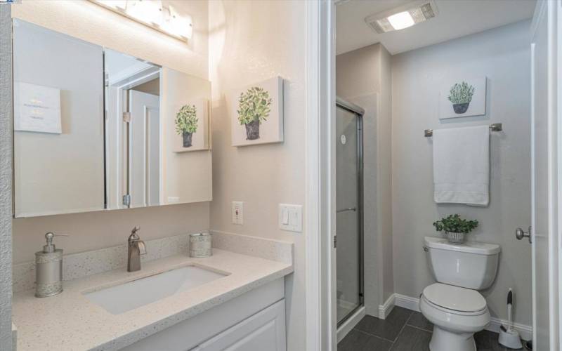 Full primary room bathroom