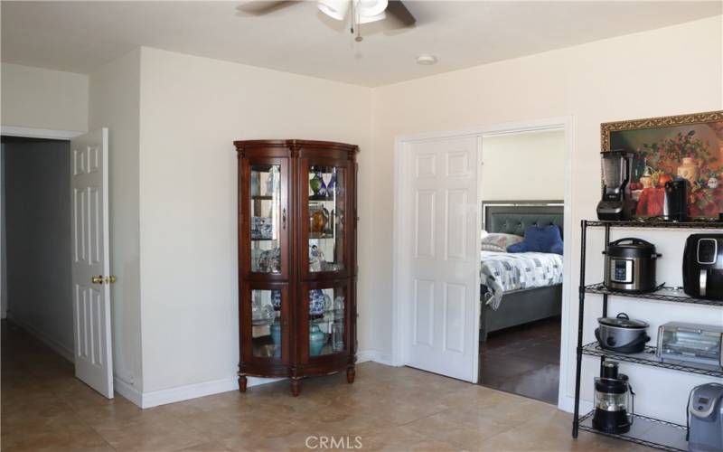 door leading to Primary's bedroom.  Double doors