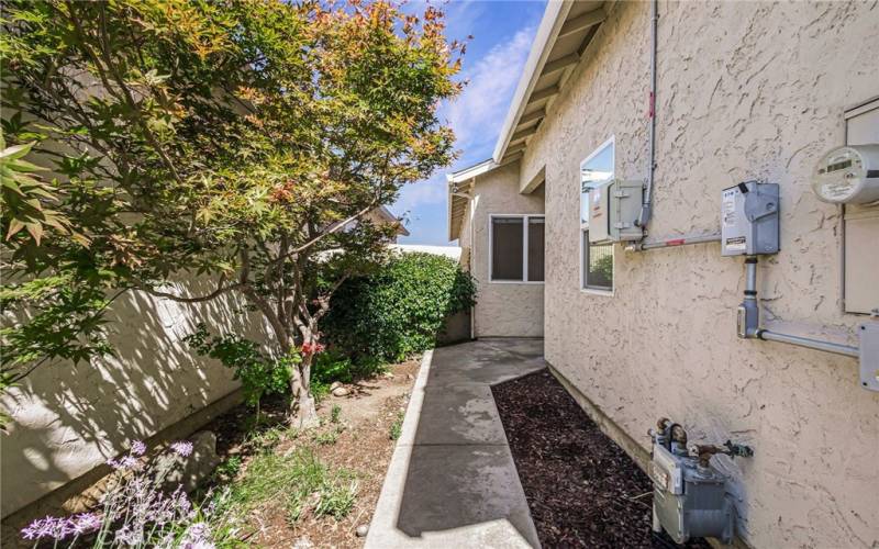 Walkway to garage