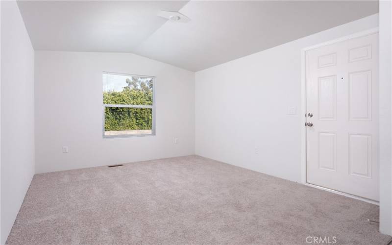 Front room and front door.