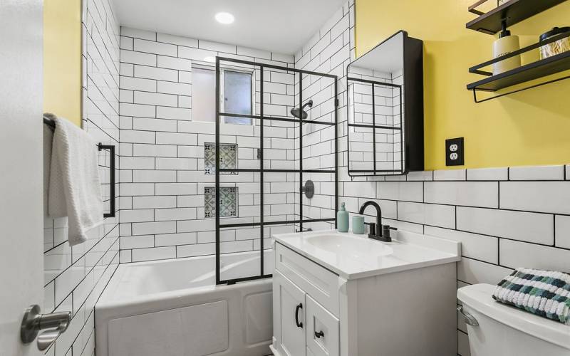 remodeled primary bathroom