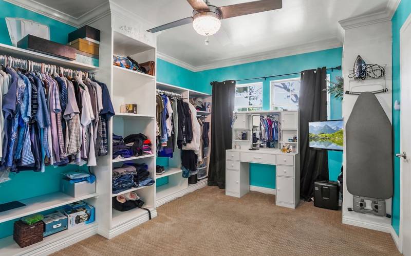 fourth bedroom that has been converted into your dream closet!