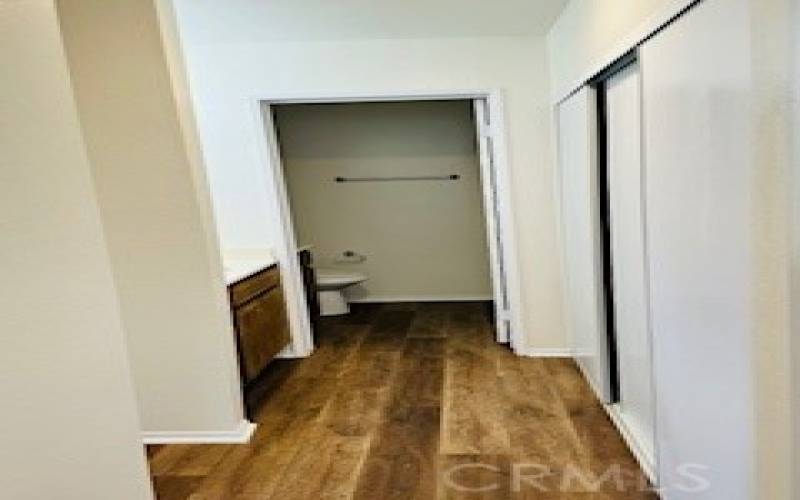 Closet space in hallway