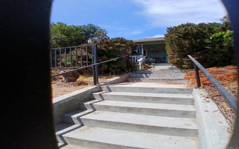 Stairs to front door