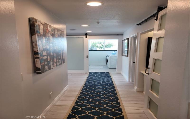 Hallway to bedrooms DOWNSTAIRS