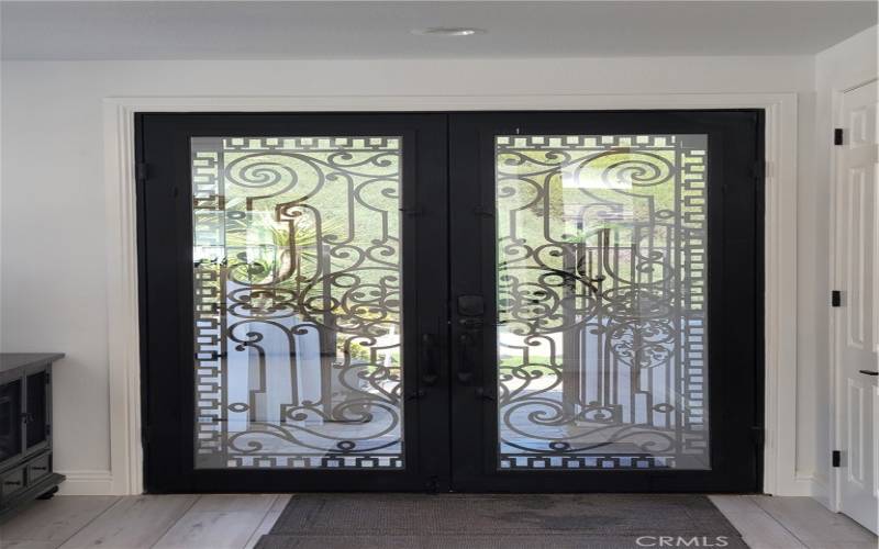 Front door custom design iron works