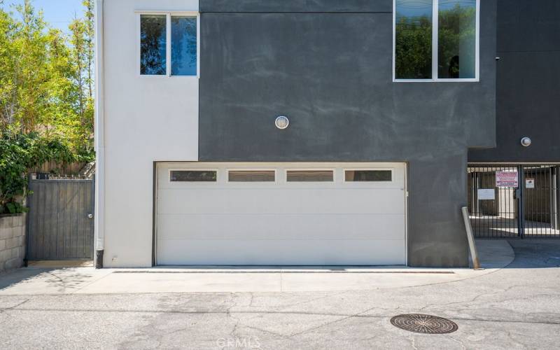 Private 2 car Garage w/Storage Room