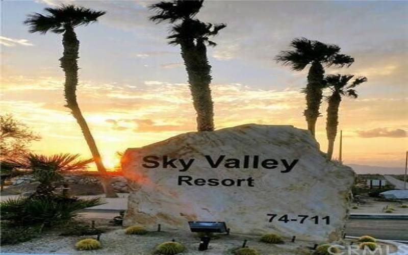 Entrance To Sky Valley Resort