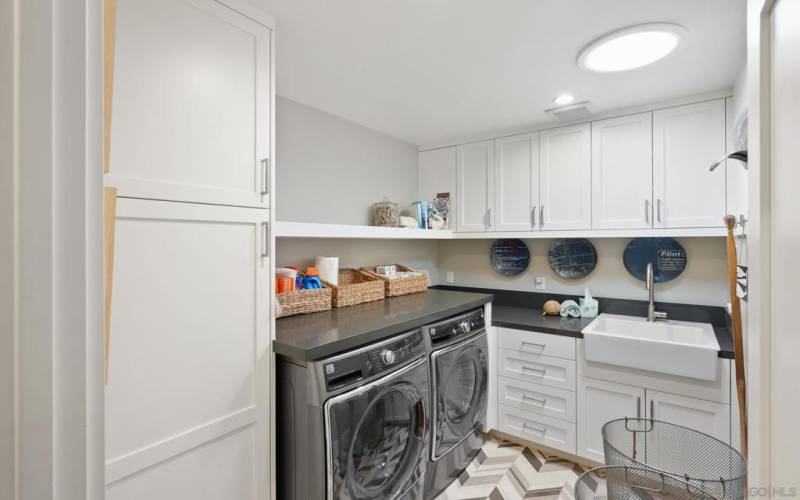 Upstairs laundry room