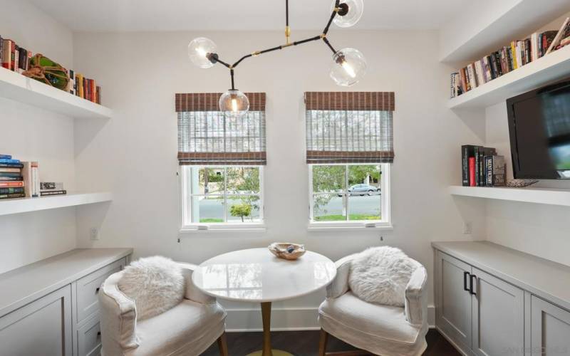 Sitting / reading nook in office downstairs