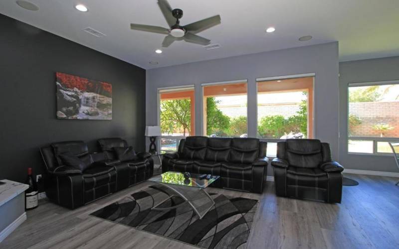 family room & media center