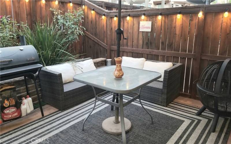 Private patio