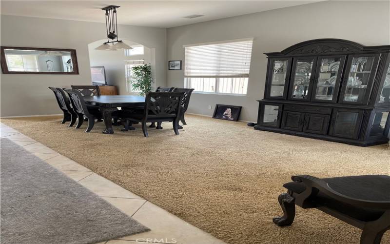 Formal Dinning Area Looking from Front Door