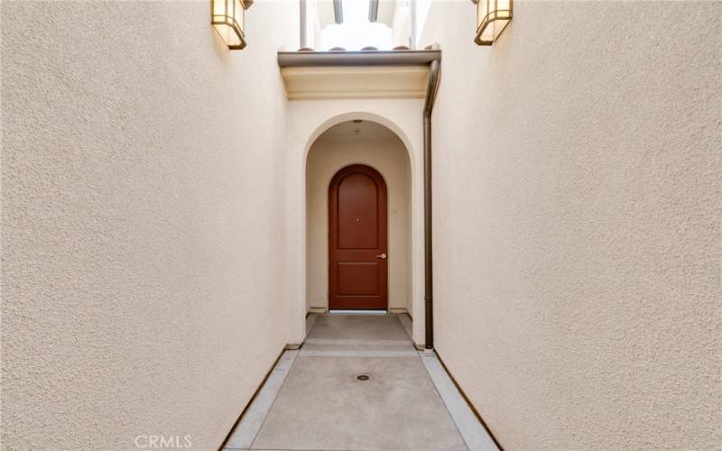 Breezeway leading to front door