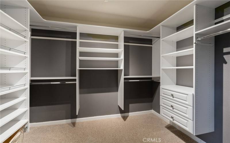 Primary walk in closet