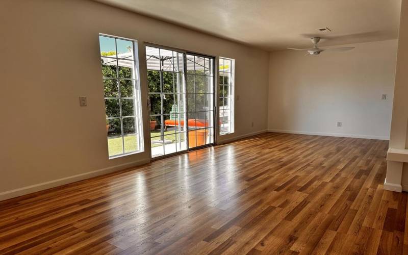 dining room out to patio