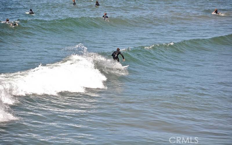 Fabulous surfing just a few blocks from this home