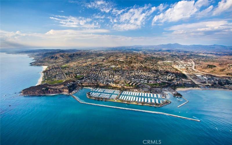 You can walk to Dana Point Harbor and easy access to beautiful South County Beaches and coves