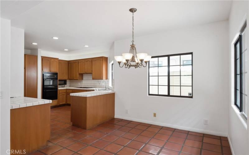 Breakfast Nook and Kitchen from Family Room