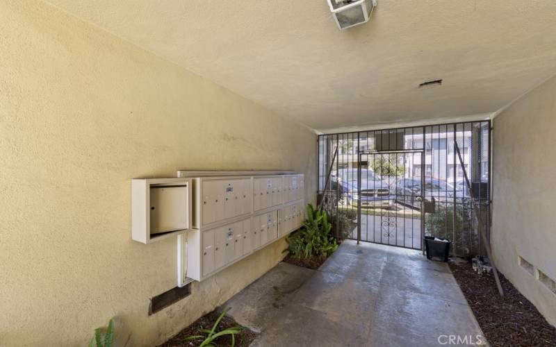 mailboxes found in entry breezeway next to your home