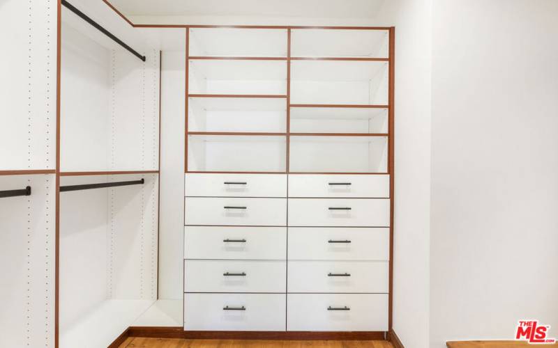 Secondary bedroom walk in closet