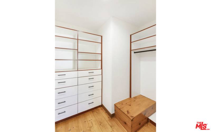 Secondary bedroom walk in closet