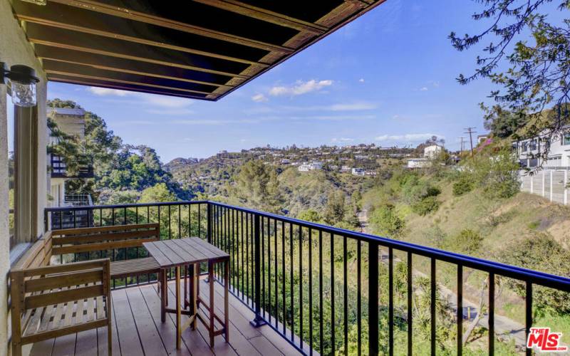 Balcony views of the canyon from the first floor