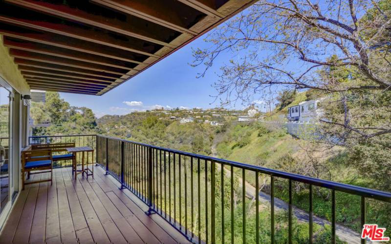 Balcony views of the canyon from the first floor