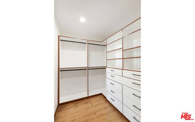 Secondary bedroom walk in closet