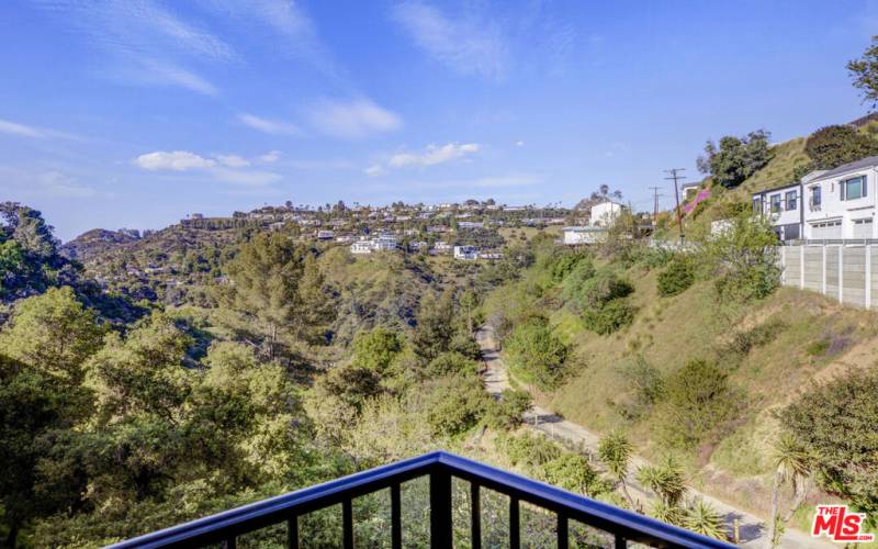 Balcony views of the canyon from the first floor