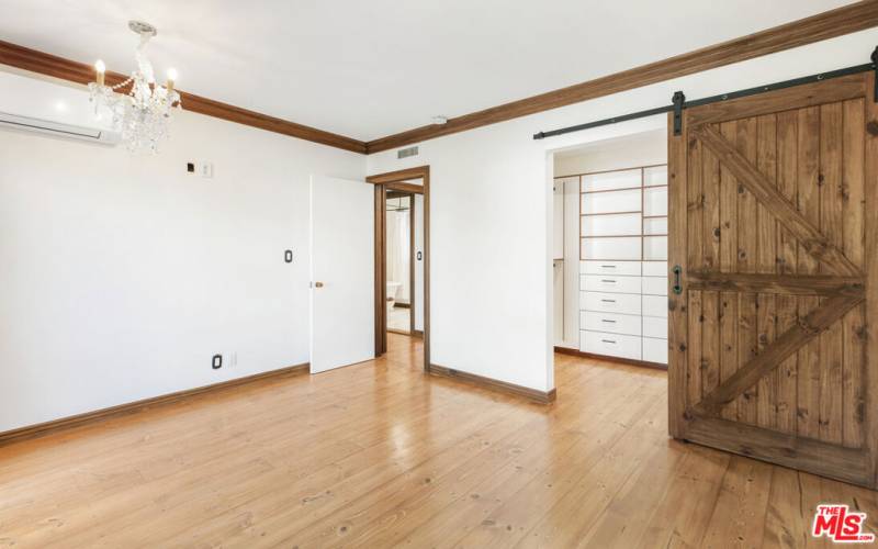 Secondary bedroom walk in closet