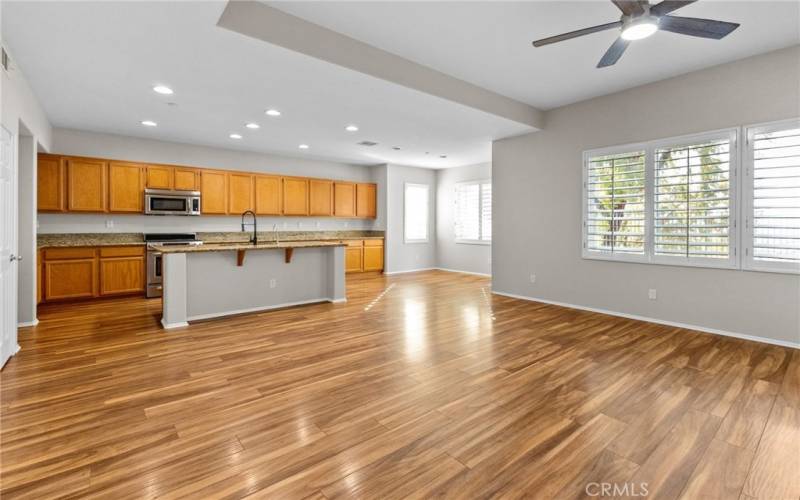 Plenty of windows let in the natural light and also have beautiful shutters!