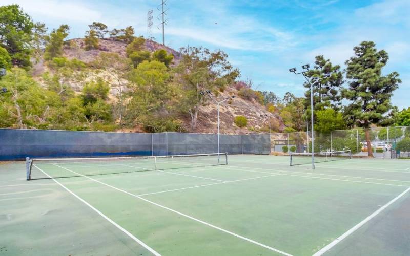 Nice tennis courts.