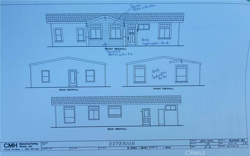 Exterior drawings.