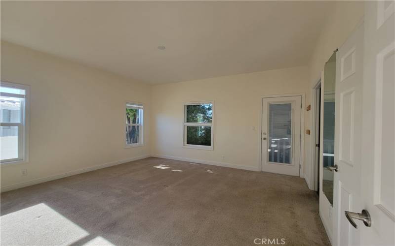 The master bedroom comes complete with a double-sink bathroom.