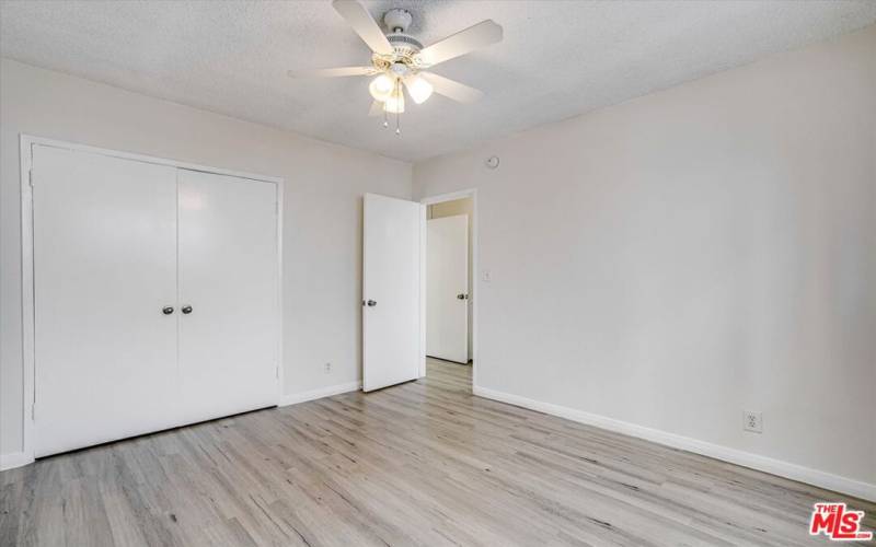 Double Door Closet in Bedroom