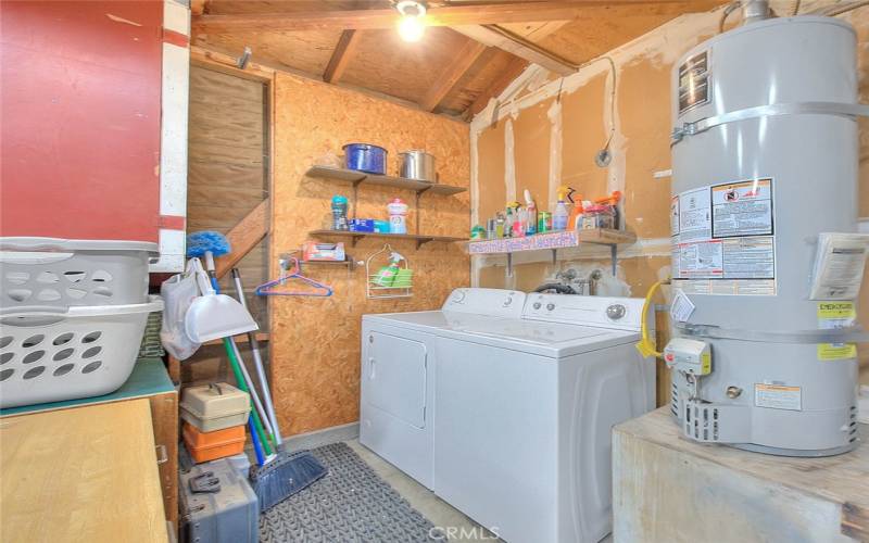 Laundry in Garage