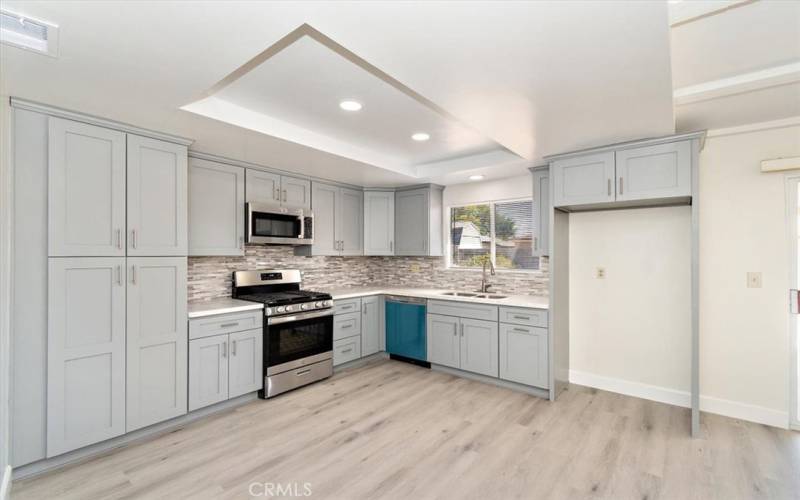 Gorgeous kitchen with new appliances.