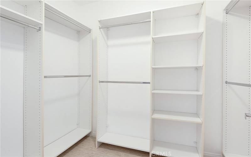 Primary walk in closet