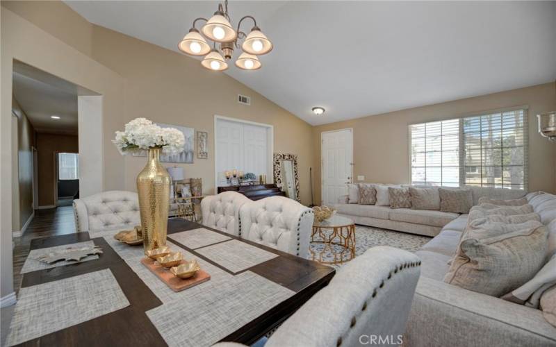 Living Room and Dining area.