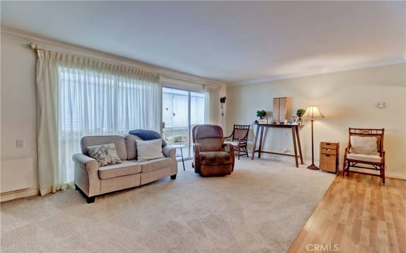 From Entrance looking toward Living Room & Enclosed Patio