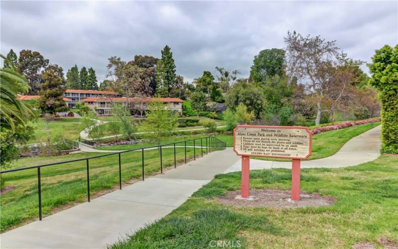 Walking Distance to Aliso Creek Park and Wildlife Sanctuary