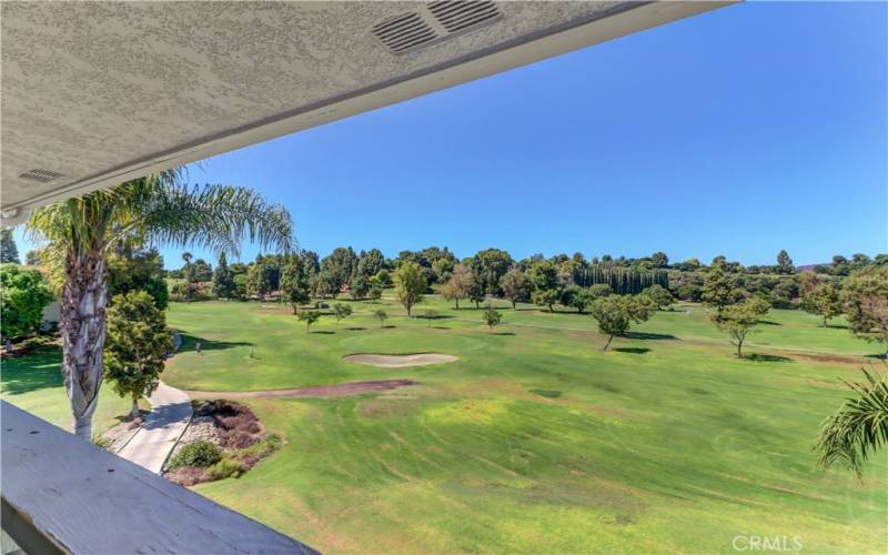 OVERLOOKING THE GOLF COURSE FROM BALCONY