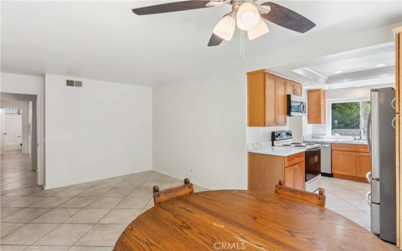 Casual dining area and family room off kitchen make entertaining easy!