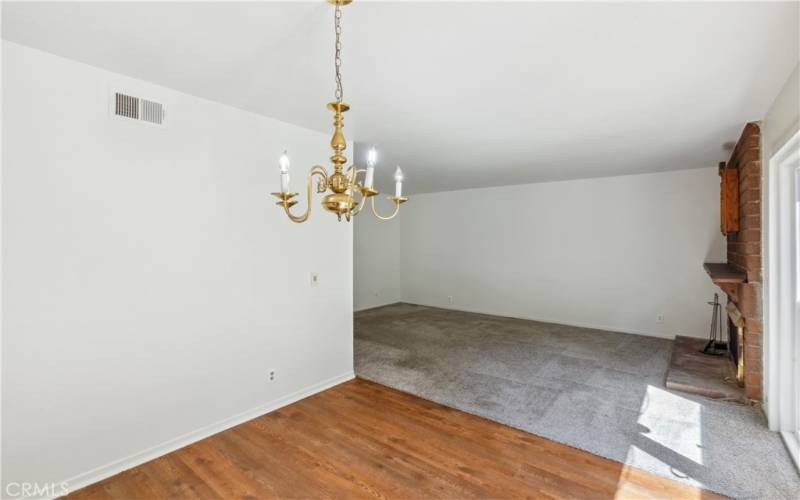 Formal Dining off kitchen is open to Living Room